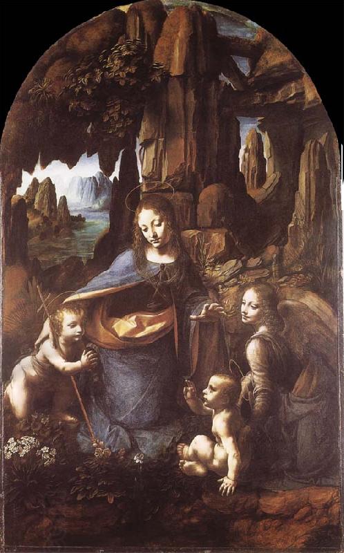 LEONARDO da Vinci Madonna in the rock grottos China oil painting art